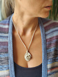 Aromatherapy Rose Flower / Indigenous necklace